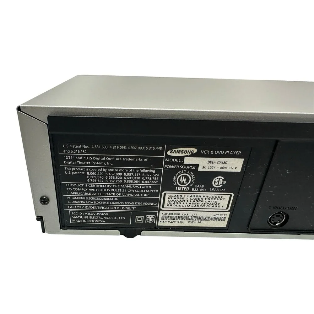 Samsung DVD-V5650 VCR Works great, DVD Player Does Not Work, No Remote